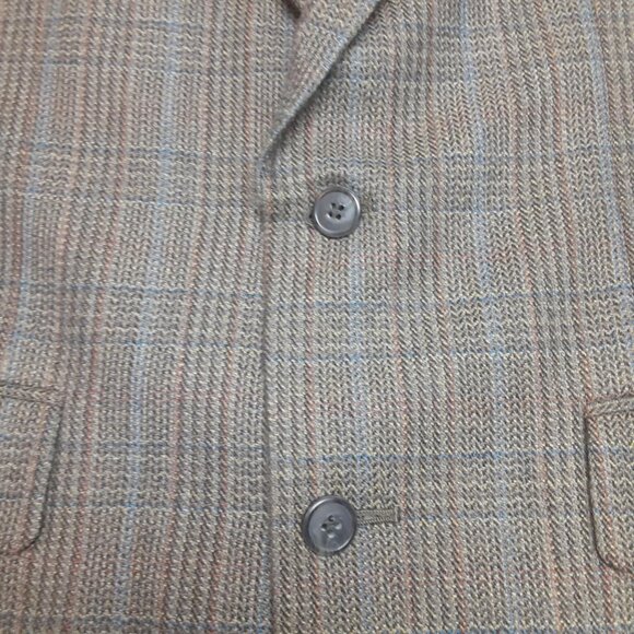 Jos. A. Bank Men's 40R Wool Cashmere Herringbone Sports Coat Two Button - Picture 9 of 16